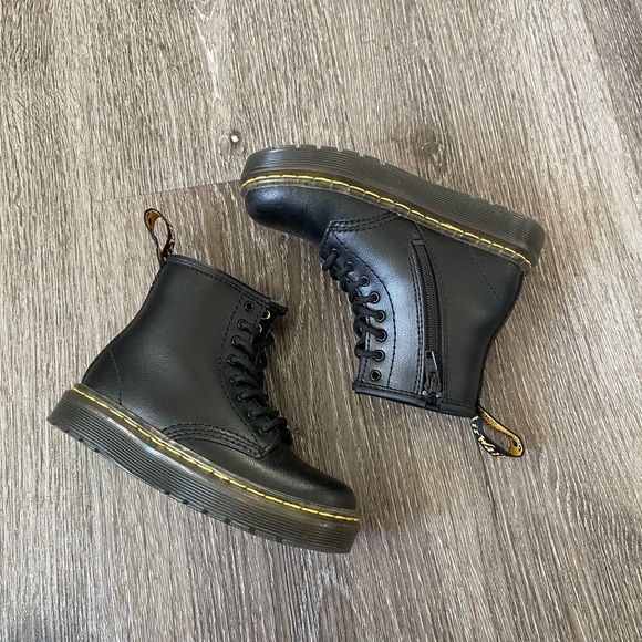 Dr. Martens Black Lace-Up Boots - Picture 1 of 8